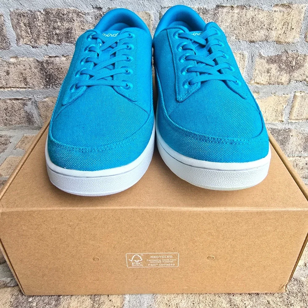 Allbirds Canvas Pacer Mens 11 Thrive Teal Clarity Blue Sneakers AB008CM110 NEW